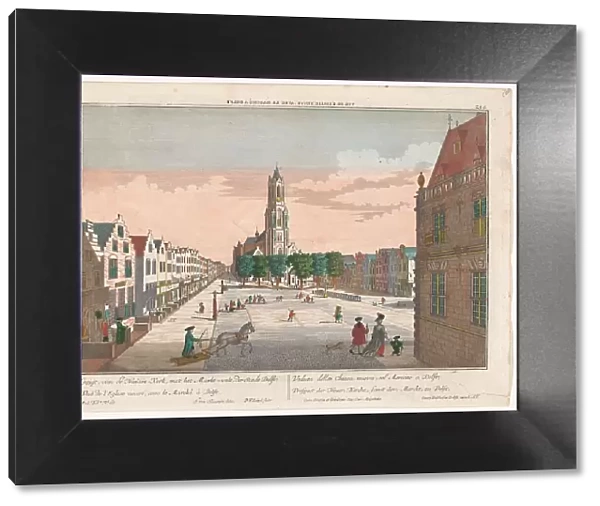 View of the New Church in Delft, 1742-1801. Creators: Georg Balthasar Probst, Balthasar Friedrich Leizelt