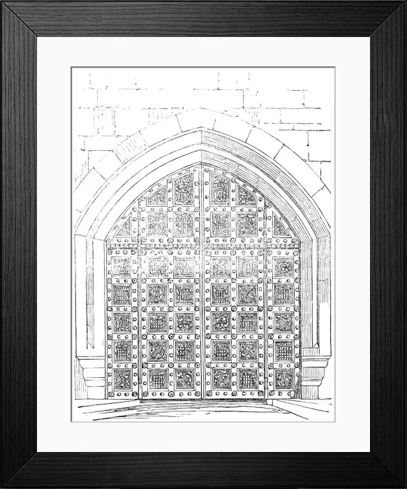Framed Print : Great Gate, Victoria Tower, leading to the Royal Court, 1856. Creator: Unknown Framed Print : Great Gate, Victoria Tower, leading to the Royal Court, 1856. Creator: Unknown
