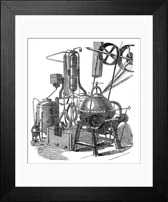 Framed Print : Machine for Raising Dough at Messrs. Carr and Co.'s Works, Carlisle, 1857. Creator: Unknown Framed Print : Machine for Raising Dough at Messrs. Carr and Co.'s Works, Carlisle, 1857. Creator: Unknown