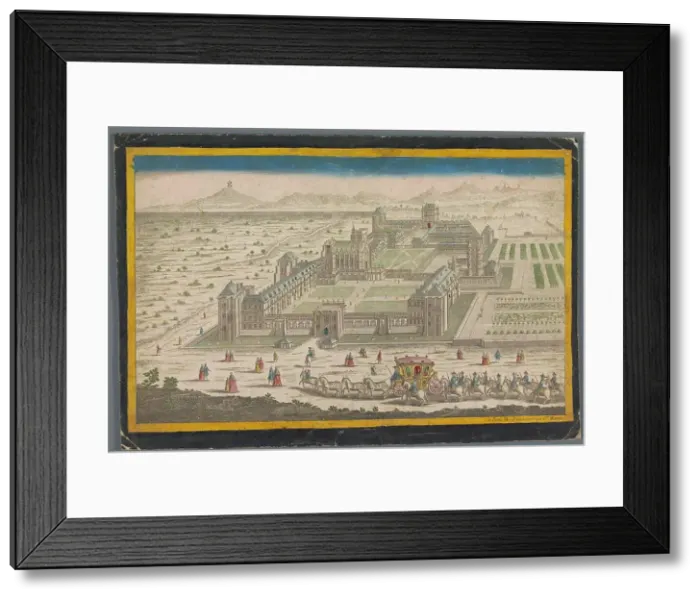 Framed Print : View of Château de Vincennes, 1745-1775. Creator: Anon Framed Print : View of Château de Vincennes, 1745-1775. Creator: Anon