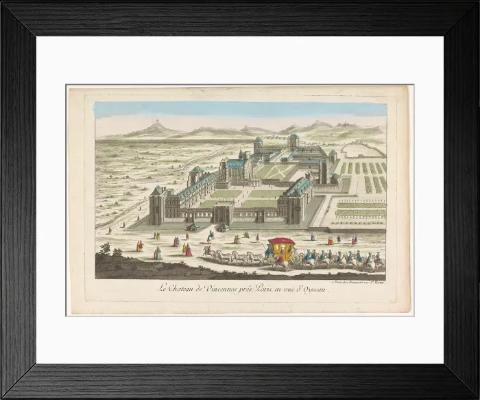 Framed Print : View of the Château de Vincennes, 1745-1775. Creator: Anon Framed Print : View of the Château de Vincennes, 1745-1775. Creator: Anon