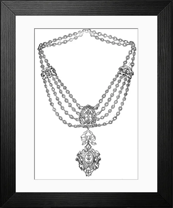 Framed Print : Badge and Chain of the Mayor of Hull, 1857. Creator: Unknown Framed Print : Badge and Chain of the Mayor of Hull, 1857. Creator: Unknown