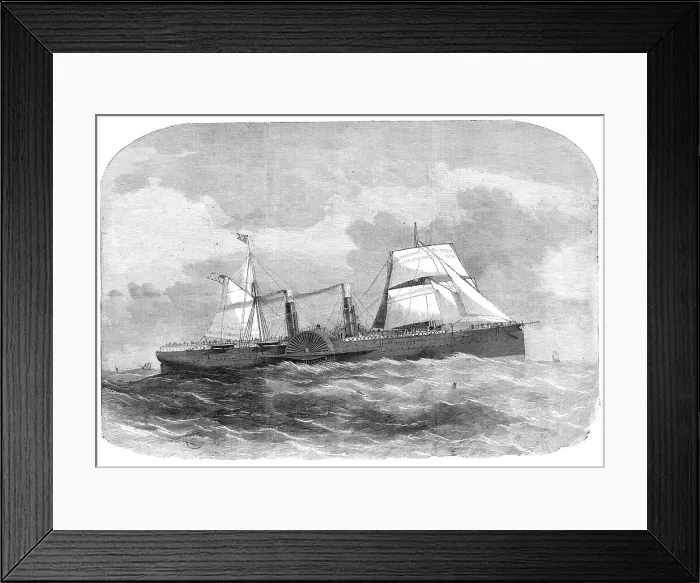 Framed Print : The United States New Mail Steam-Ship Adriatic, 1857. Creator: Unknown. The United States New Mail Steam-Ship Adriatic, 1857. Creator: Unknown Framed Print : The United States New Mail Steam-Ship Adriatic, 1857. Creator: Unknown. The United States New Mail Steam-Ship Adriatic, 1857. Creator: Unknown