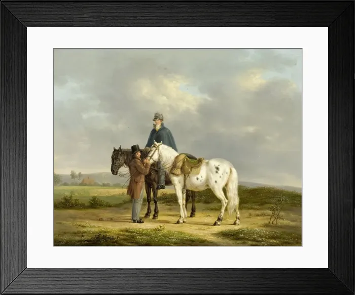 Framed Print : Two Riders in a Landscape, 1817. Creator: Anthony Oberman Framed Print : Two Riders in a Landscape, 1817. Creator: Anthony Oberman