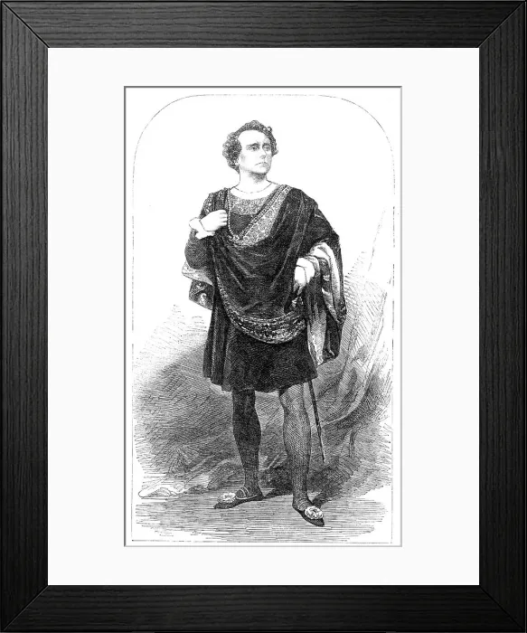 Framed Print : Mr. Charles Kean as Hamlet, 1856. Creator: Unknown. Mr. Charles Kean as Hamlet, 1856. Creator: Unknown Framed Print : Mr. Charles Kean as Hamlet, 1856. Creator: Unknown. Mr. Charles Kean as Hamlet, 1856. Creator: Unknown