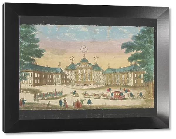 View of the facade of Huis ten Bosch Palace in The Hague, 1700-1799. Creator: Anon