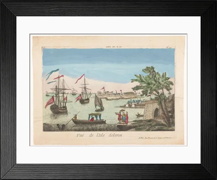 Framed Print : View of the island of Oleron, 1700-1799. Creator: Anon Framed Print : View of the island of Oleron, 1700-1799. Creator: Anon