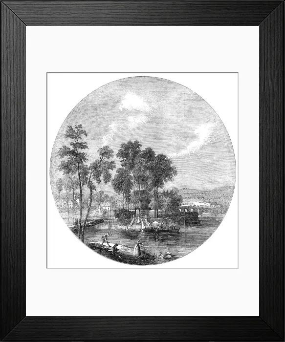 Framed Print : The Maison de Gondi, the Original Palace of St. Cloud - from a painting by an artist of the period, Creator: Unknown Framed Print : The Maison de Gondi, the Original Palace of St. Cloud - from a painting by an artist of the period, Creator: Unknown
