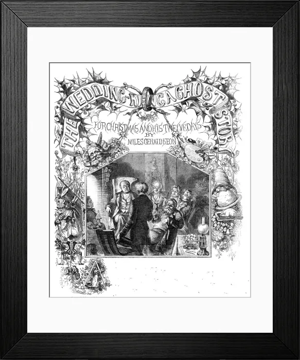 Framed Print : The Wedding Ring - a Ghost Story for Christmas and his Twelve Days, by Miles Gerald Keon, 1857. Creator: Joseph Swain Framed Print : The Wedding Ring - a Ghost Story for Christmas and his Twelve Days, by Miles Gerald Keon, 1857. Creator: Joseph Swain