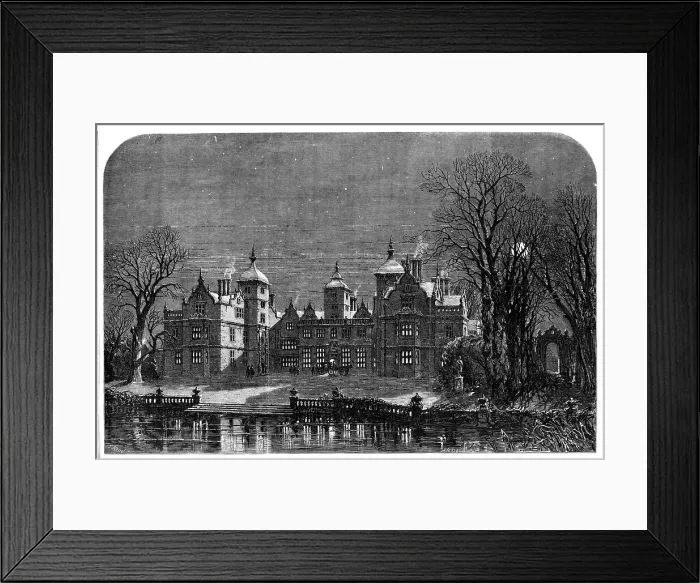 Framed Print : Christmas Reflections - drawn by Samuel Read, 1857. Creator: M. Jackson Framed Print : Christmas Reflections - drawn by Samuel Read, 1857. Creator: M. Jackson
