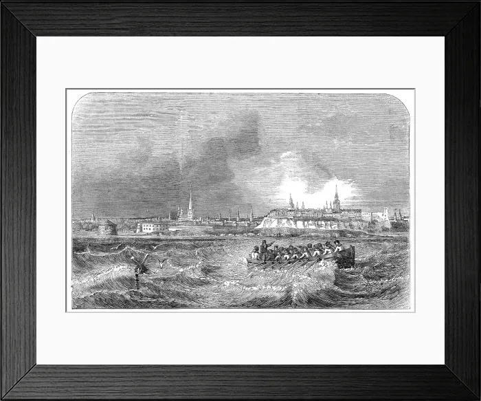 Framed Print : Reval, at the South Entrance to the Gulf of Finland, 1856. Creator: Unknown Framed Print : Reval, at the South Entrance to the Gulf of Finland, 1856. Creator: Unknown