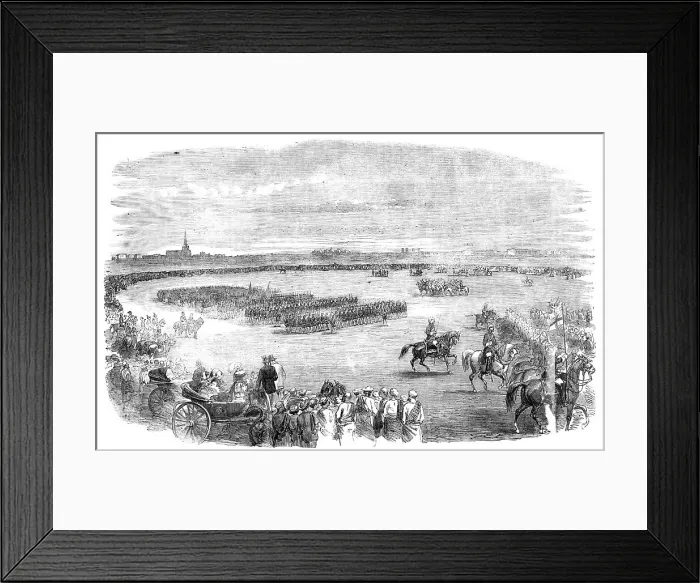 Framed Print : Presentation of Colours to the Calcutta Volunteer Guards, by the Viscountess Canning, 1857. Creator: Unknown Framed Print : Presentation of Colours to the Calcutta Volunteer Guards, by the Viscountess Canning, 1857. Creator: Unknown