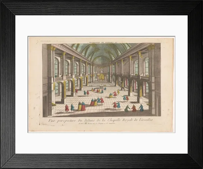 Framed Print : View of the interior of the Palace of Versailles, 1700-1799. Creator: Anon