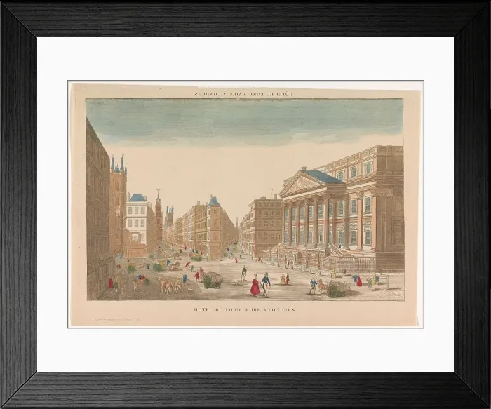 Framed Print : View of the Mansion House in London, 1700-1799. Creator: Unknown Framed Print : View of the Mansion House in London, 1700-1799. Creator: Unknown
