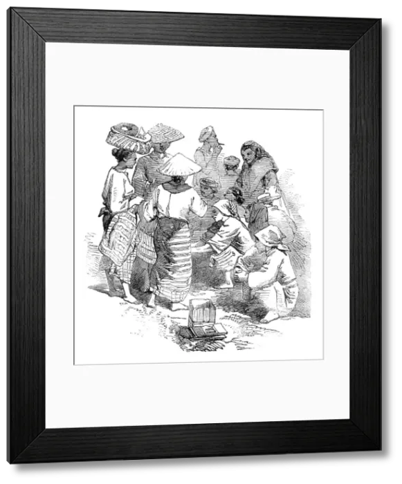 Framed Print : Market Women of Manilla, 1857. Creator: Unknown Framed Print : Market Women of Manilla, 1857. Creator: Unknown
