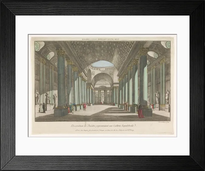 Framed Print : View of a gallery of sepulchral images, 1735-1805. Creator: Unknown Framed Print : View of a gallery of sepulchral images, 1735-1805. Creator: Unknown