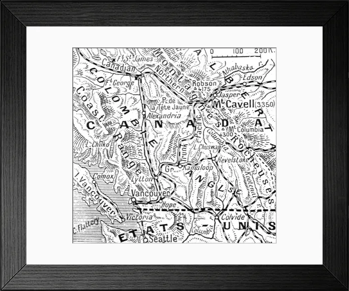 Framed Print : A la memoire de Miss Edith Cavell; les Montagnes Rocheuses canadiennes et le Mont Cavell, 1916. Creator: Unknown Framed Print : A la memoire de Miss Edith Cavell; les Montagnes Rocheuses canadiennes et le Mont Cavell, 1916. Creator: Unknown