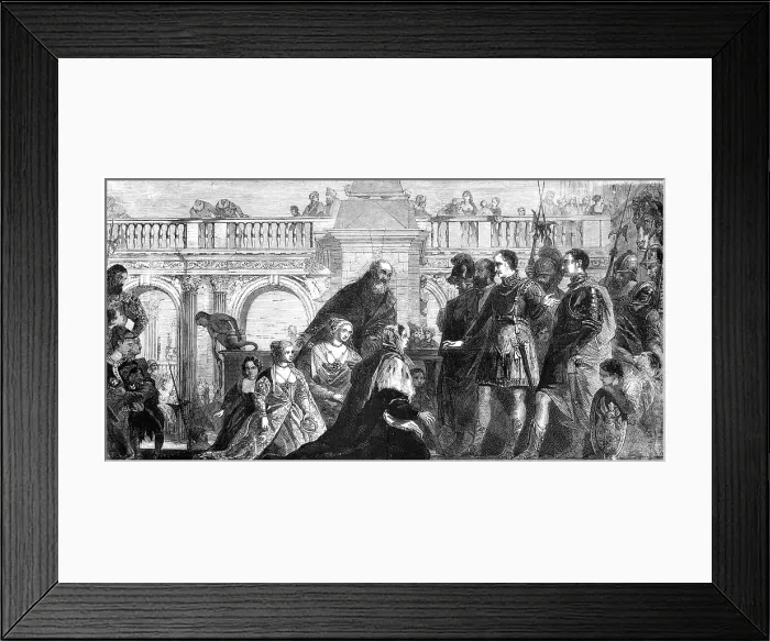 Framed Print : The Family of Darius Before Alexander - in the National Gallery - painted by Paul Veronese, 1857. Creator: Henry Duff Linton. The Family of Darius Before Alexander - in the National Gallery - painted by Paul Veronese, 1857 Framed Print : The Family of Darius Before Alexander - in the National Gallery - painted by Paul Veronese, 1857. Creator: Henry Duff Linton. The Family of Darius Before Alexander - in the National Gallery - painted by Paul Veronese, 1857