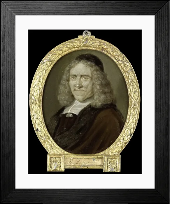 Framed Print : Portrait of Willem Jacobsz van Heemskerck, Poet and Engraver on Glass, 1700-1732. Creator: Arnoud van Halen Framed Print : Portrait of Willem Jacobsz van Heemskerck, Poet and Engraver on Glass, 1700-1732. Creator: Arnoud van Halen