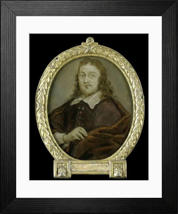 Framed Print : Portrait of Bonaventura Peeters I, Painter, 1700-1732. Creator: Arnoud van Halen Framed Print : Portrait of Bonaventura Peeters I, Painter, 1700-1732. Creator: Arnoud van Halen
