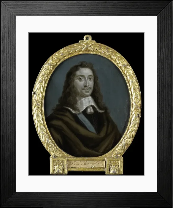 Framed Print : Portrait of Everard Meyster, Poet in Utrecht, 1700-1732. Creator: Arnoud van Halen Framed Print : Portrait of Everard Meyster, Poet in Utrecht, 1700-1732. Creator: Arnoud van Halen