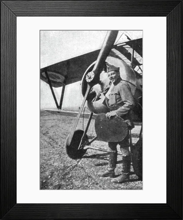 Framed Print : L'Aviateur Norman Prince. Mort Pour la France; L'aviateur americain Norman Prince, 1916. Creator: Unknown Framed Print : L'Aviateur Norman Prince. Mort Pour la France; L'aviateur americain Norman Prince, 1916. Creator: Unknown