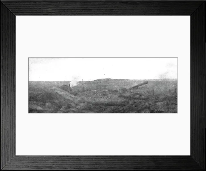 Framed Print : La victoire de Douaumont; le fort de Vaux vu a 250 metres, le 24 octobre, avant la deuxieme... 191 Creator: Unknown Framed Print : La victoire de Douaumont; le fort de Vaux vu a 250 metres, le 24 octobre, avant la deuxieme... 191 Creator: Unknown