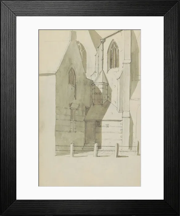 Framed Print : Side view of the Grote Kerk in Hoorn, c.1783-c.1797. Creator: Johannes Huibert Prins Framed Print : Side view of the Grote Kerk in Hoorn, c.1783-c.1797. Creator: Johannes Huibert Prins