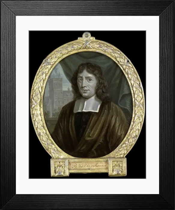 Framed Print : Portrait of Joannes Vollenhove, Clergyman and Poet in The Hague, 1700-1732. Creator: Arnoud van Halen Framed Print : Portrait of Joannes Vollenhove, Clergyman and Poet in The Hague, 1700-1732. Creator: Arnoud van Halen