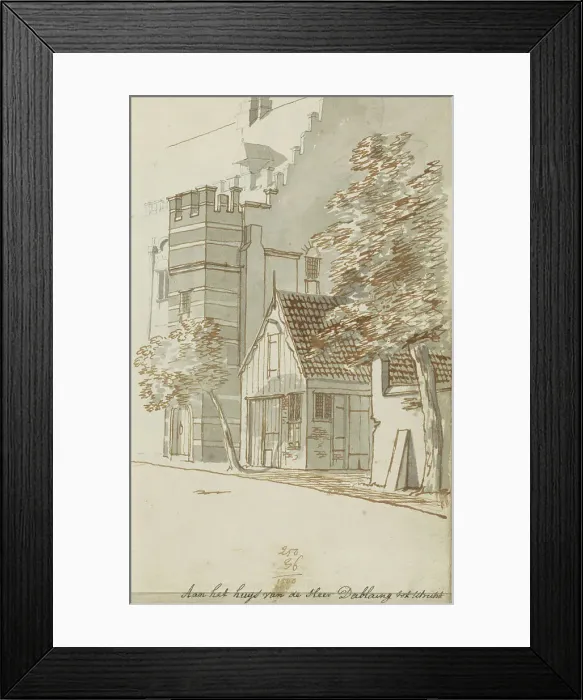 Framed Print : House of Mr. D'Ablaing at the Bisschopshof in Utrecht, c.1783-c.1797. Creator: Johannes Huibert Prins Framed Print : House of Mr. D'Ablaing at the Bisschopshof in Utrecht, c.1783-c.1797. Creator: Johannes Huibert Prins
