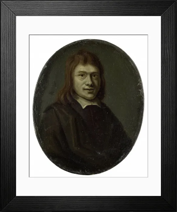 Framed Print : Portrait of Frans van Hoogstraten, Poet and Bookseller in Rotterdam and Dordrecht, 1700-1732. Creator: Arnoud van Halen Framed Print : Portrait of Frans van Hoogstraten, Poet and Bookseller in Rotterdam and Dordrecht, 1700-1732. Creator: Arnoud van Halen