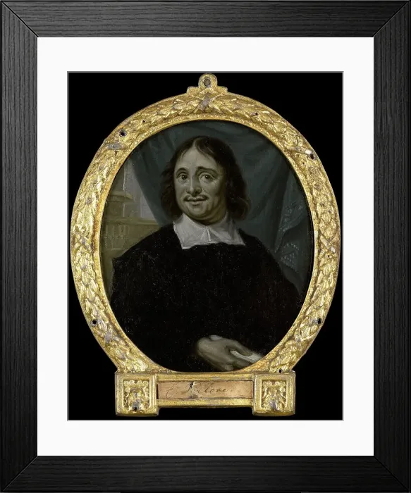 Framed Print : Portrait of Karel Verloove, Poet in Amsterdam, 1700-1732. Creator: Arnoud van Halen Framed Print : Portrait of Karel Verloove, Poet in Amsterdam, 1700-1732. Creator: Arnoud van Halen