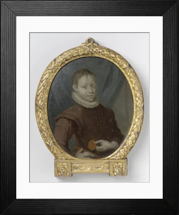 Framed Print : Hugo de Groot when young, 1710-1719. Creator: Arnoud van Halen Framed Print : Hugo de Groot when young, 1710-1719. Creator: Arnoud van Halen