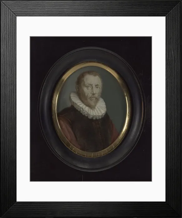 Framed Print : Portrait of Petrus Hogerbeets, 1700-1720. Creator: Arnoud van Halen Framed Print : Portrait of Petrus Hogerbeets, 1700-1720. Creator: Arnoud van Halen