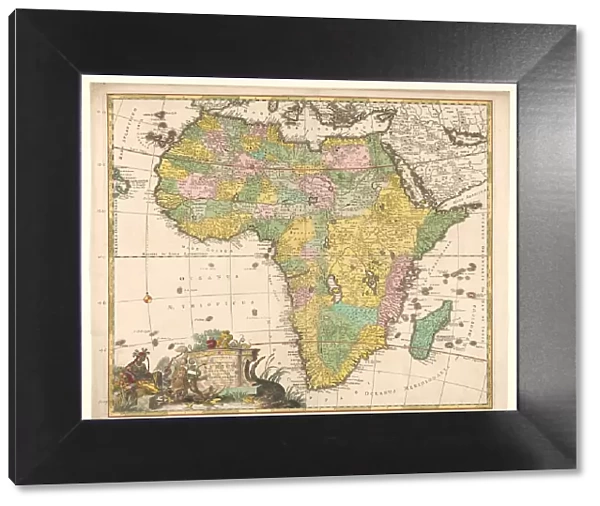 Map of Africa, c.1690. Creator: Carel Allard