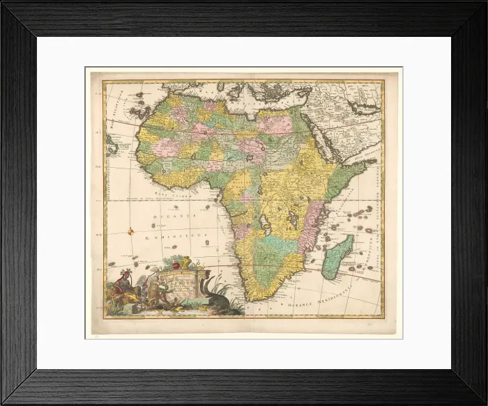Framed Print : Map of Africa, c.1690. Creator: Carel Allard Framed Print : Map of Africa, c.1690. Creator: Carel Allard