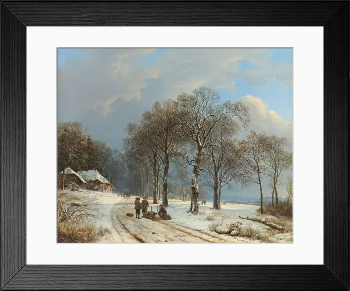 Framed Print : Winter Landscape, 1835-1838. Creator: Barend Cornelis Koekkoek Framed Print : Winter Landscape, 1835-1838. Creator: Barend Cornelis Koekkoek