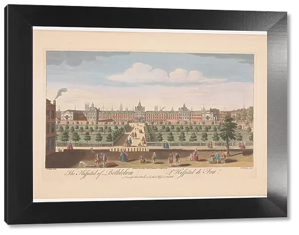 View of Bethlem Royal Hospital in London, 1747. Creator: Thomas Bowles