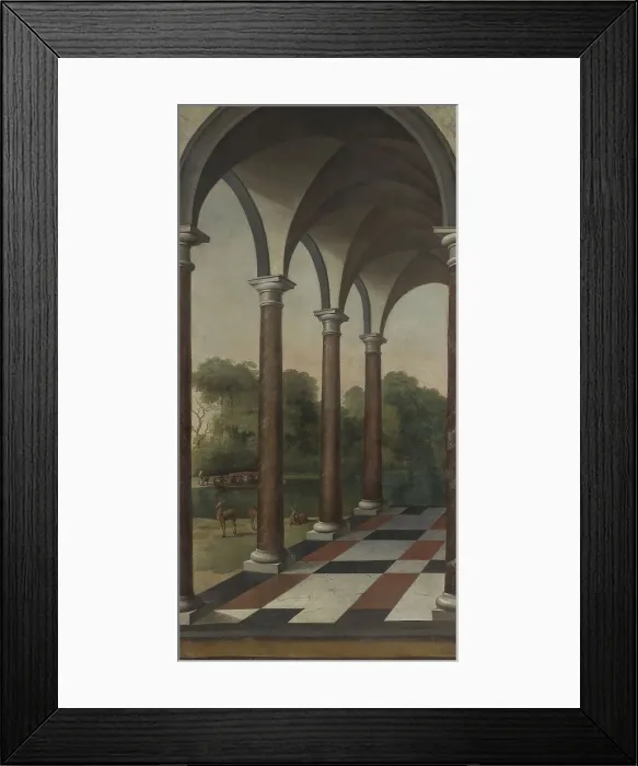 Framed Print : Colonnade giving onto a Park, 1660-1673. Creator: Barent Fabritius Framed Print : Colonnade giving onto a Park, 1660-1673. Creator: Barent Fabritius