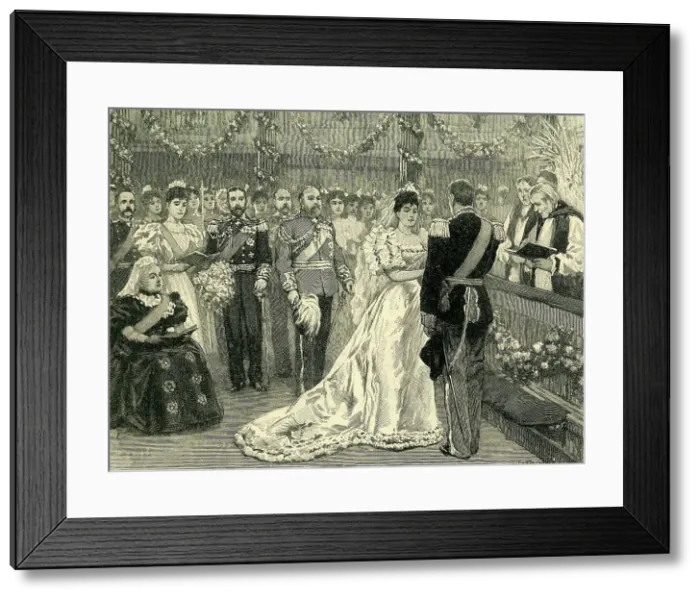 Framed Print : Marriage of the Princess Maud of Wales, c1900. Creator: Unknown Framed Print : Marriage of the Princess Maud of Wales, c1900. Creator: Unknown