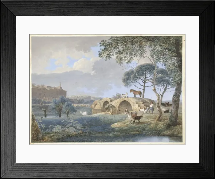 Framed Print : View of Tours, 1808. Creator: Josephus Augustus Knip Framed Print : View of Tours, 1808. Creator: Josephus Augustus Knip