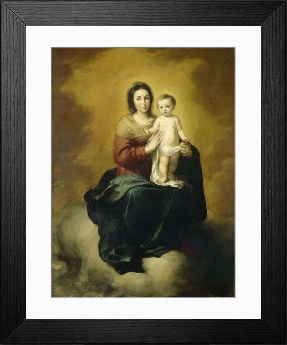 Framed Print : Virgin and Child, c.1670. Creator: Bartolomé Esteban Murillo Framed Print : Virgin and Child, c.1670. Creator: Bartolomé Esteban Murillo