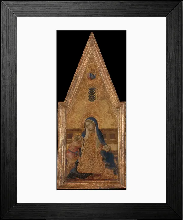 Framed Print : Madonna of Humility, c.1353. Creator: Bartolommeo Bulgarini Framed Print : Madonna of Humility, c.1353. Creator: Bartolommeo Bulgarini