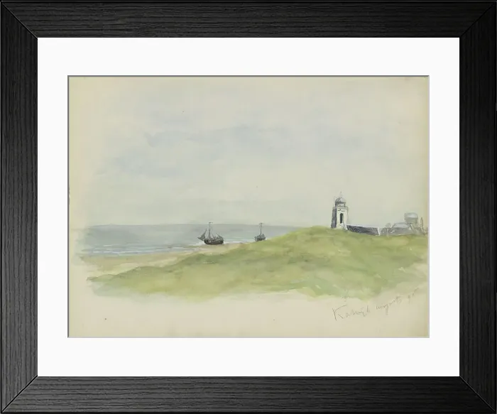 Framed Print : Coast at Katwijk, 1895. Creator: Christiaan Huidekoper