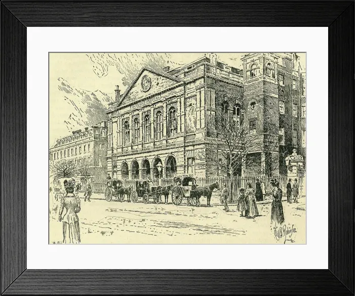 Framed Print : The London Hospital, c1900. Creator: Will B. Robinson Framed Print : The London Hospital, c1900. Creator: Will B. Robinson