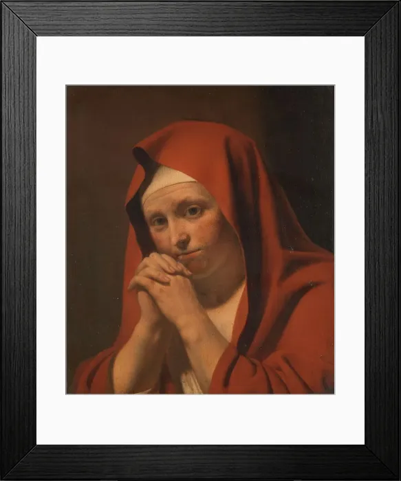 Framed Print : Woman Praying, 1640-1671. Creator: Caesar Boëtius van Everdingen Framed Print : Woman Praying, 1640-1671. Creator: Caesar Boëtius van Everdingen