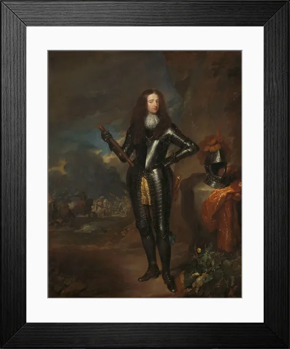 Framed Print : Portrait of William III, Prince of Orange and Stadholder, c.1680-c.1684. Creator: Gaspar Netscher Framed Print : Portrait of William III, Prince of Orange and Stadholder, c.1680-c.1684. Creator: Gaspar Netscher