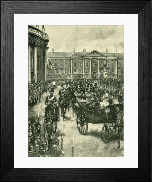 Framed Print : The Visit of the Duke and Duchess of York to Dublin, 1897, (c1900). Creator: W.D Framed Print : The Visit of the Duke and Duchess of York to Dublin, 1897, (c1900). Creator: W.D