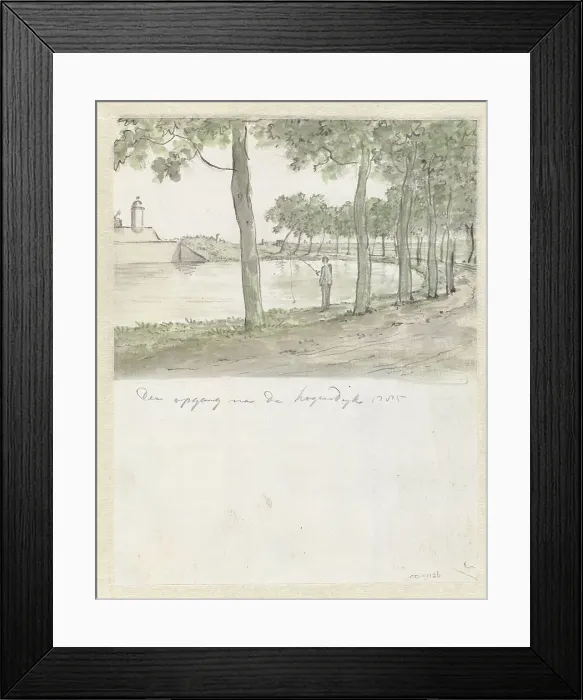 Framed Print : The rise to the Hogendijk, 1785. Creator: Juriaan Andriessen Framed Print : The rise to the Hogendijk, 1785. Creator: Juriaan Andriessen