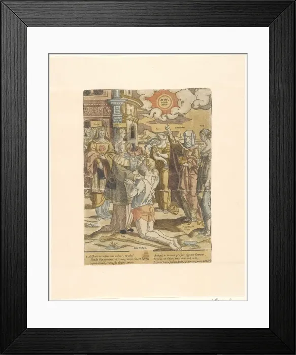 Framed Print : The return of the prodigal son, c.1540-c.1550. Creator: Cornelis Anthonisz Framed Print : The return of the prodigal son, c.1540-c.1550. Creator: Cornelis Anthonisz